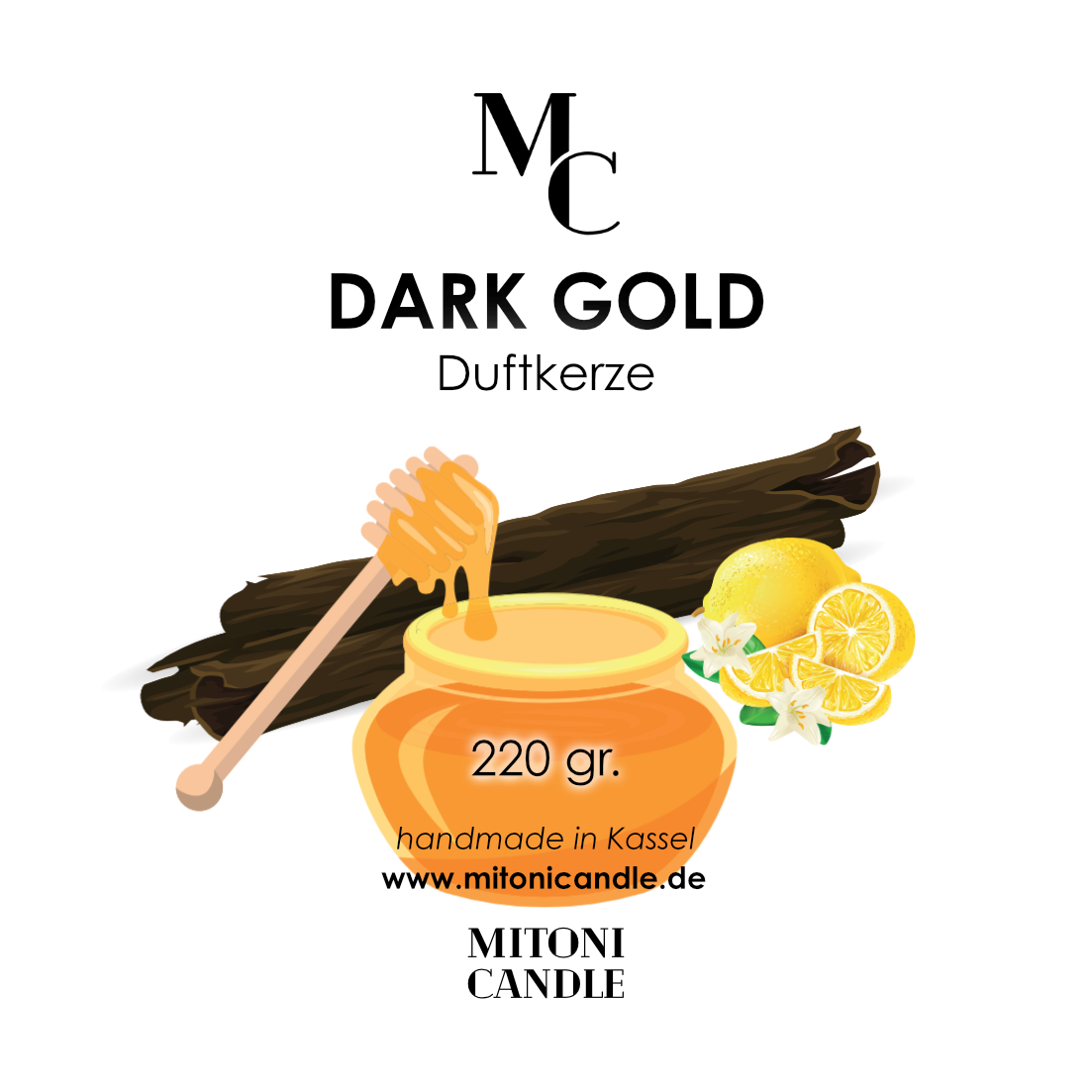 DARK GOLD | Duftkerze